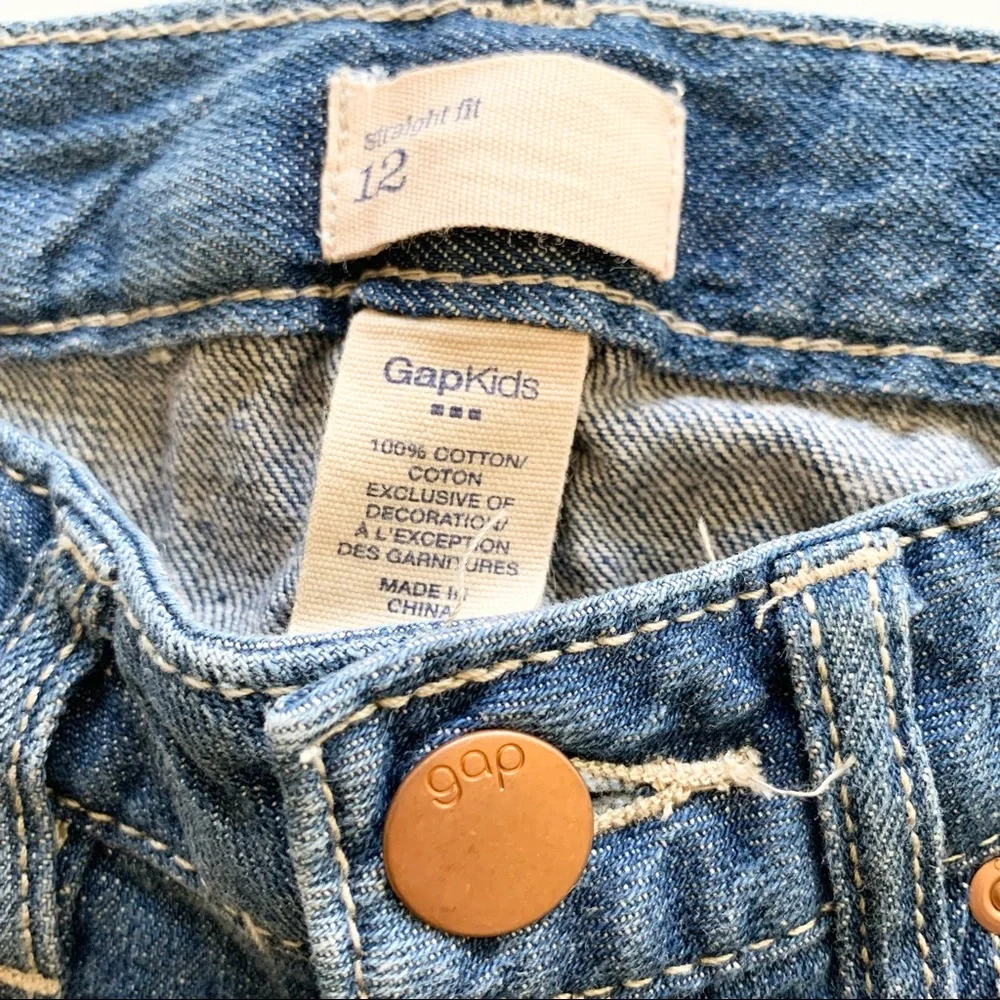 🌸New🌸 GapKids Straight Fit Jeans Size 12 Sequin NWT